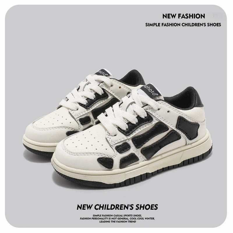 MOF Kids skeleton leather sneakers Good Sneakers For Standing