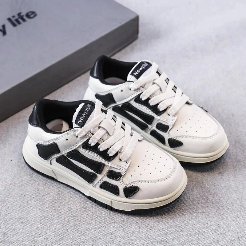 Sneakers In Leather MOF Kids skeleton leather sneakers