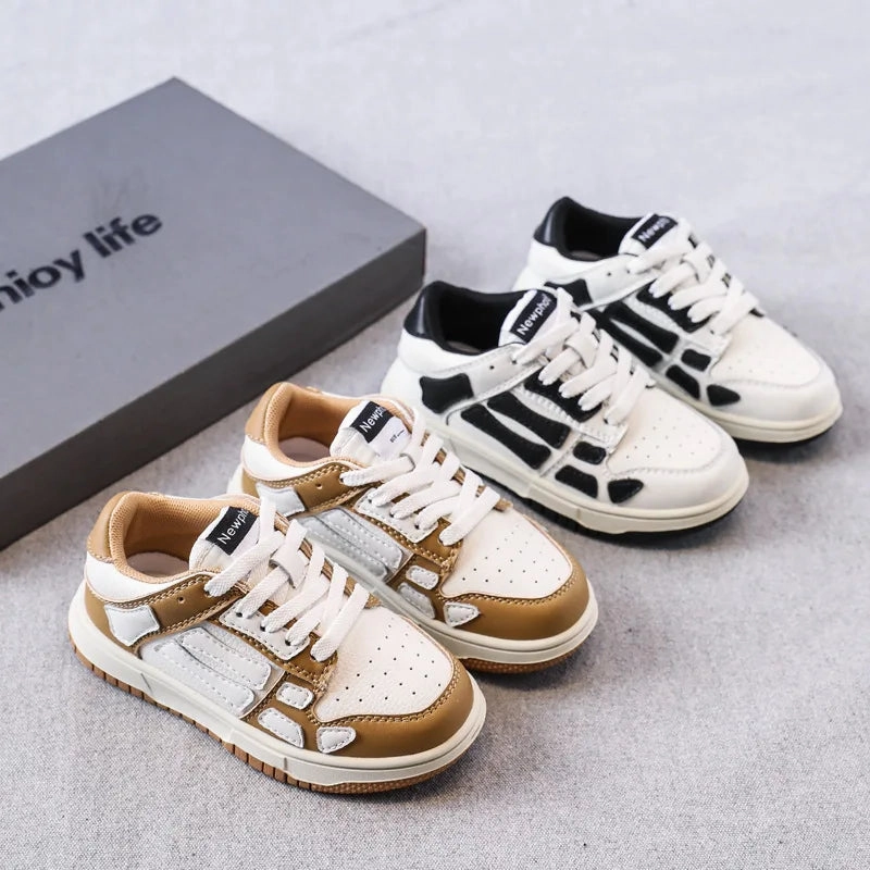 66 Sneakers MOF Kids skeleton leather sneakers