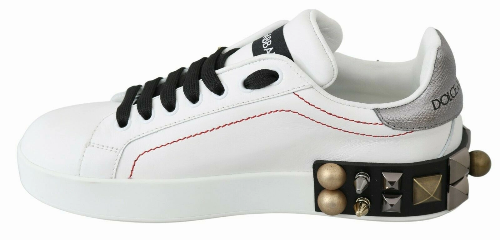 White Leather Crystal Roses Floral Sneakers Shoes Women Hi Top Sneakers